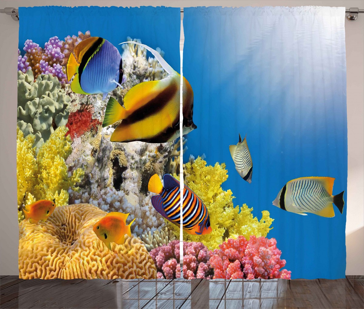 Ocean Curtains Coral Colony on Reef Top UK