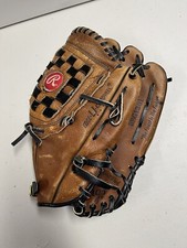 Rawlings Brown Leather Baseball Mitt RBG 1301 Basket-Webb 13 Inch Holdster