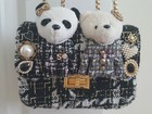 GIRLS DECORATIVE BEARS SHOULDER PURSE WITH CHAIN STRAP - NO.5 ON PURSE — photo 3