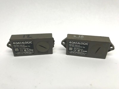 Lot of 2 Datalogic HS232R TAG LF 32K Byte Read Write Memory Tags, Broken Mounts