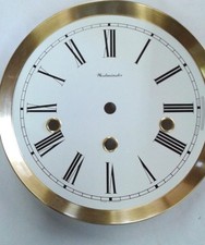 Hermle-Westminster clock dial  180 mm for 1051-351 movement  satin brass bezel