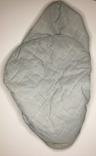 JJ Cole Original Warm Winter Car Seat Cover Gray Quilt w White Fleece Lining