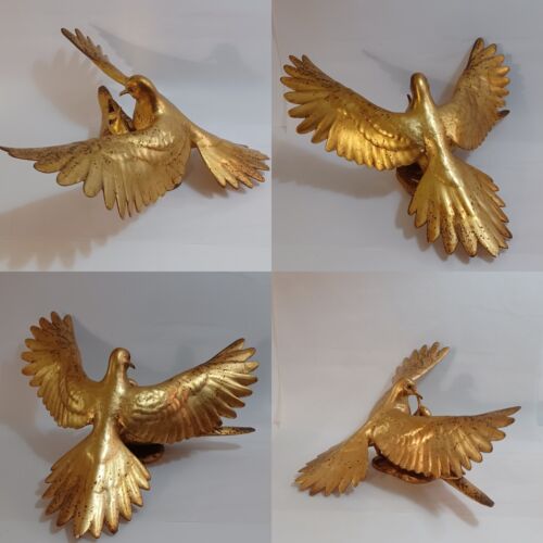Anthony Freeman Hagen Renaker Gold Ceramic Loving Doves - Picture 1 of 12