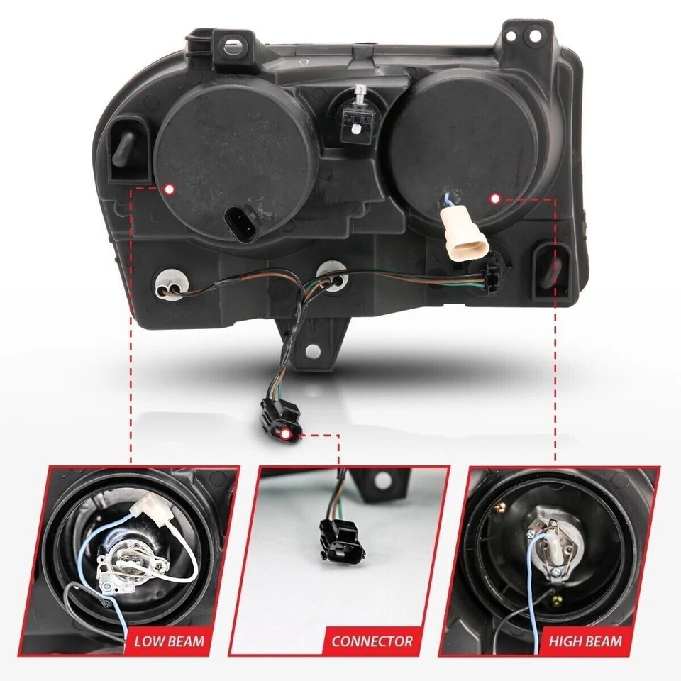 Faros proyectores halo ANZO 121152 CCFL para Chrysler 300 2005-2010 Foto 3 de 4