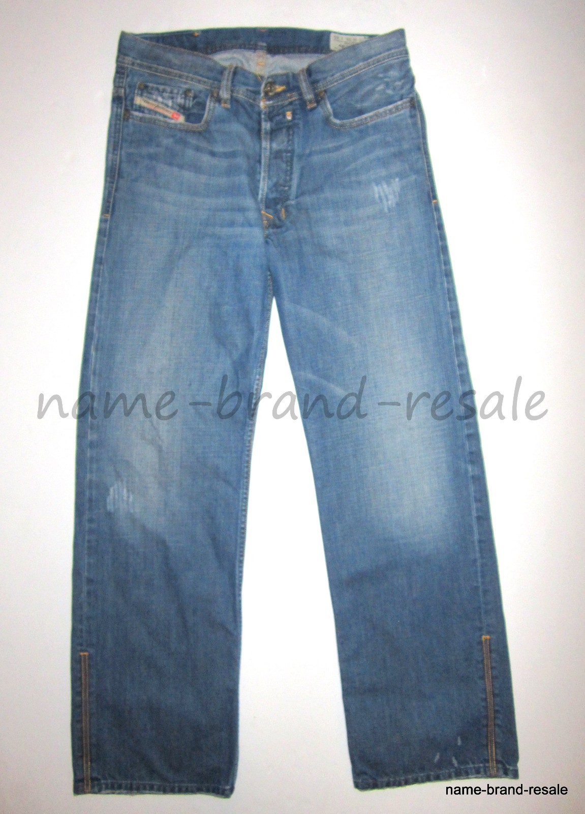 DIESEL Jeans QURATT Mens 31 x 29 Faded Denim Relaxed DISTRESSED Made in