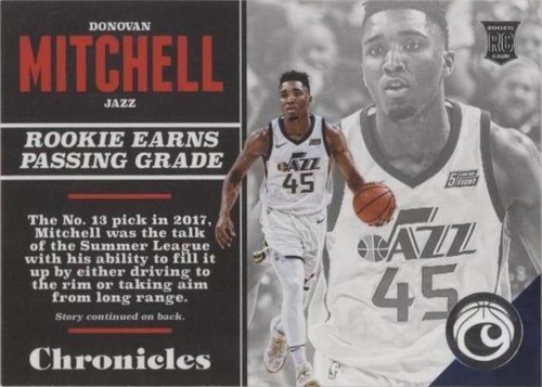 DONOVAN MITCHELL 2017-18 Chronicles #304 Majestic ROOKIE CARD RC