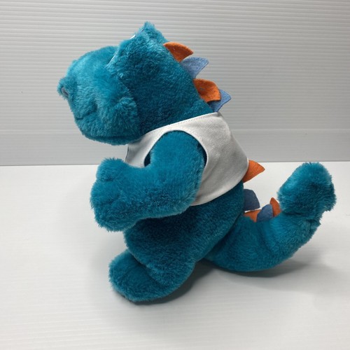 Planet Hollywood Dragon Toy Plush Blue Soft Stuffed Vintage Dinosaur 24cm - Bild 5 von 7