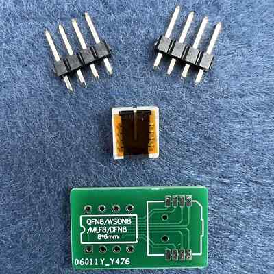 QFN8 MLF8 MLP8 WSON8 SON8 8060 8*6 or 6050 5*6 mm IC Socket kit with PCB board