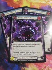 3x Drawn to the Dark Dimension Foil Blue Playset Arcane Rising Flesh and Blood
