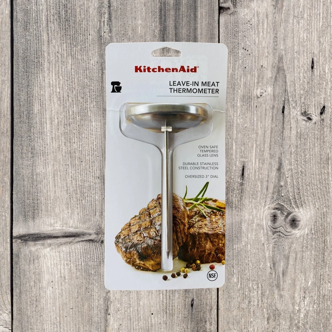 KitchenAid Leave-in, Oven/Grill Safe Meat Thermometer Stainless Steel