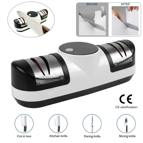 Electric Knife Sharpener Professional 3Stage Home Kitchen Knives