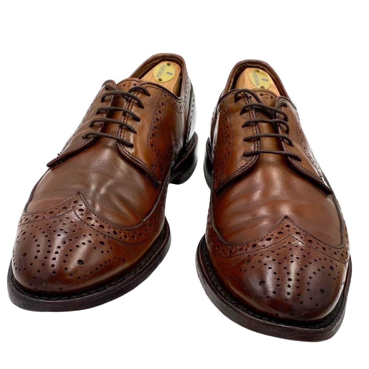 Allen Edmonds Madison Park Mens Size 9.5 D Brown Leather Wingtip Oxford Shoes Allen Edmonds Allen Edmonds Madison Park Wingtips Dress  main image 4