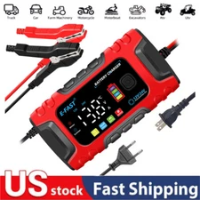 12V/24V 10A Battery Charger with Temp Compensation for AGM Lifepo4 Car Truck