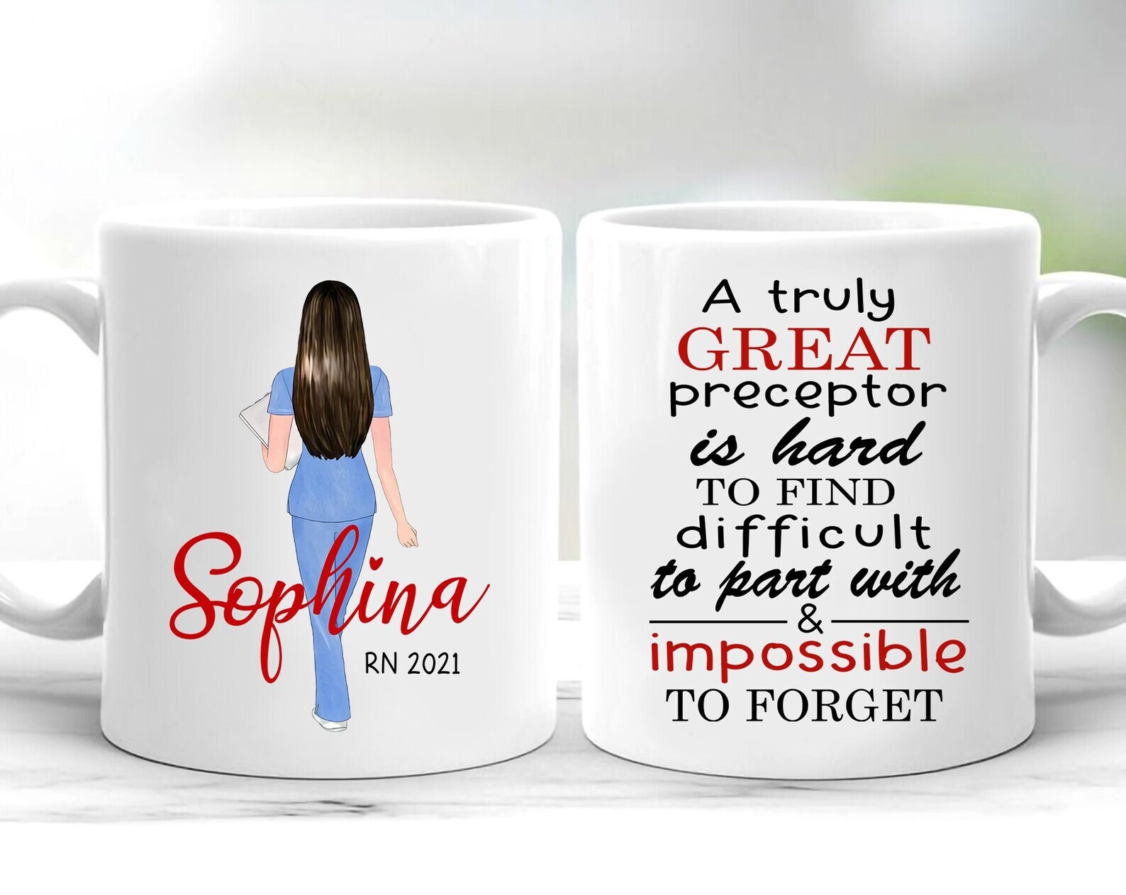 Personalized Nurse Preceptor Gift Mug Nurse Appreciation Nurse Preceptor Coffee