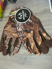 Realtree Xtra MAX Performance Camo Full Finger Gloves Reinforced Palm X-Large