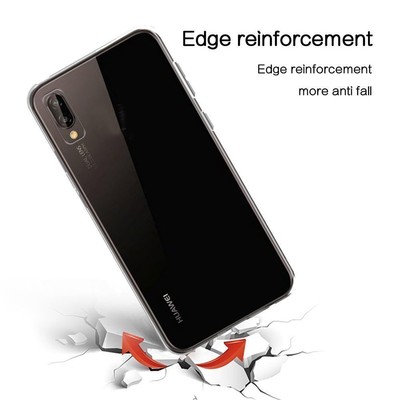 Coque TPU Souple NOVAGO Pour Huawei P20 - Motif Traits Noirs, Anti-choc, Neuve En Boîte