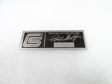 DATA PLATE FOR VINTAGE CAROLL SHELBY DASHBOARD #V282-8