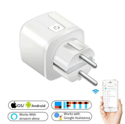 Tuya Smart Stecker WIFI Buchse EU 16A Power Plug Smart Leben für Alexa Google