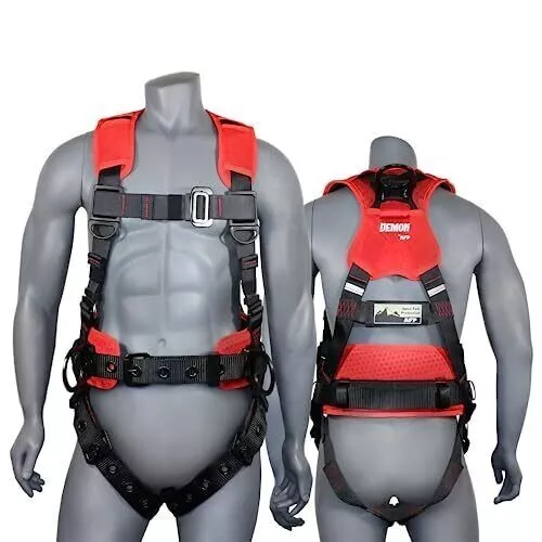 AFP Demon Fall Protection Comfortable Safety Harness (OSHA/ANSI PPE) Orange