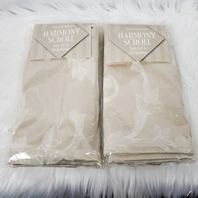 Harmony & Scroll dinner napkins cloth