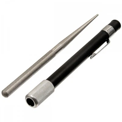 FOXOUTDOOR Diamantschärfer schwarz Messerschärfer Schleifstein Wetzstahl Schleifstab Angeln