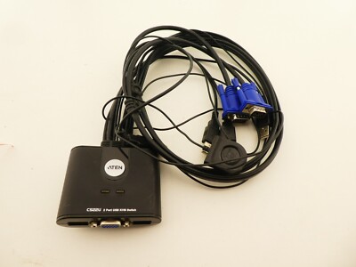 Aten CS22U KVM Switch 2fach USB mit Kabelfernbedienung (22-12-23-16)