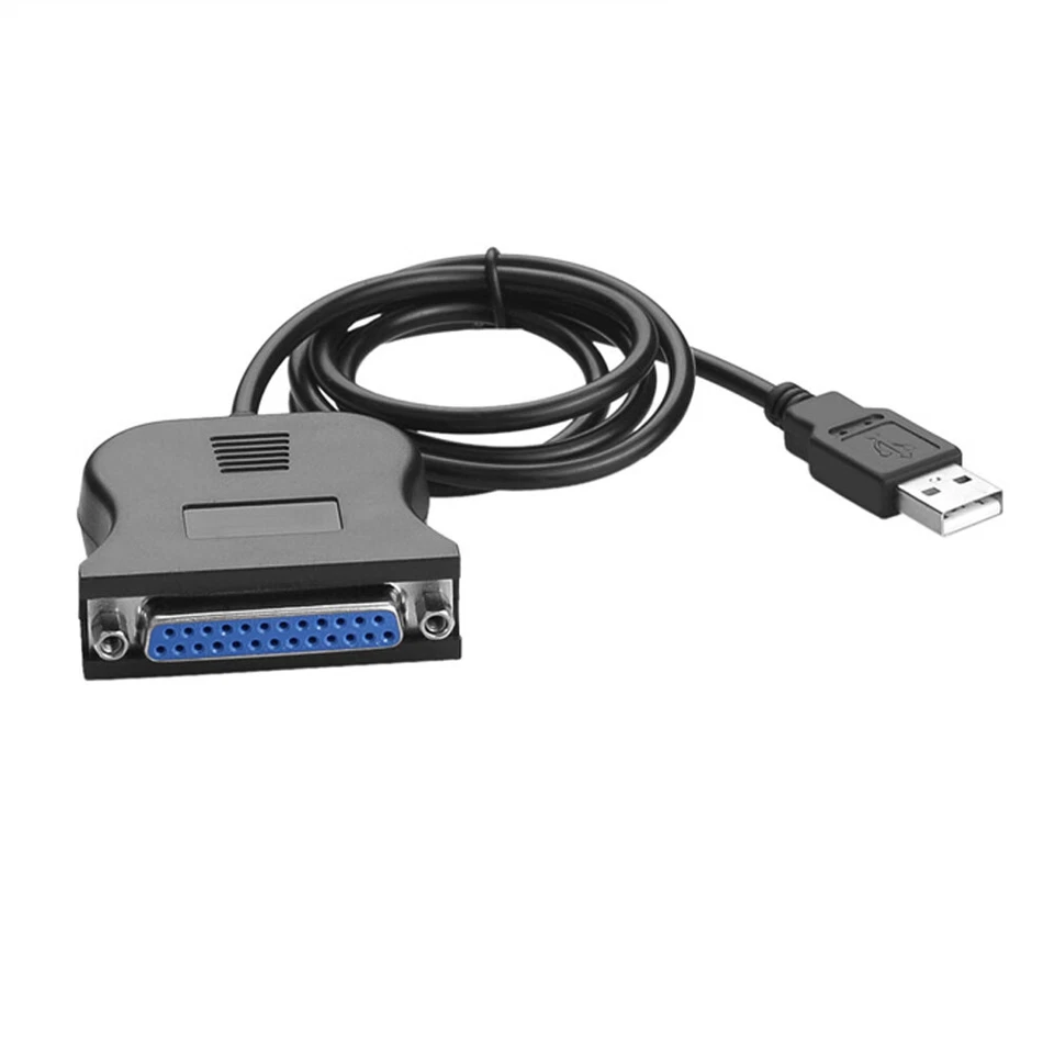 C33 Druckerkabel Adapter USB auf 25 polig USB RS232 auf DB25 parallel Kabel 0.8m - Bild 3 von 4