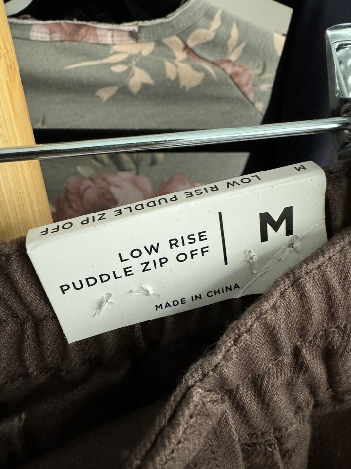 Pacsun Low Rise Puddle Jeans Zipper Cargo Pants Medium Women NWT eBay