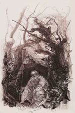 PIETRO ANNIGONI: Rara Litografia di cm. 70x50 Firmata, Numerata. STUPENDA!!!