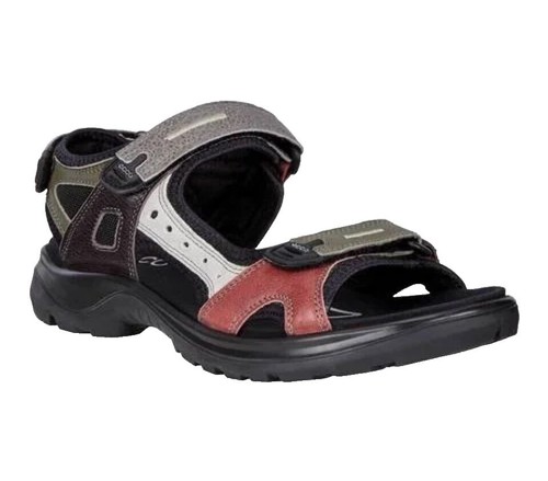 ECCO Yucatan Brown Leather Sport Hiking Sandal Shoes Euro 41 