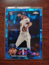 Ronny Henriquez 2023 Topps Chrome Sapphire RC Rookie Card #372 Minnesota Twins