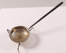 Teesieb Sieb Silber wohl Niederlande Holland datiert 1833 Biedermeier Holzgriff