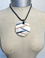 Sobral Terra Lagrima D'or Artist Made Pendant Necklace