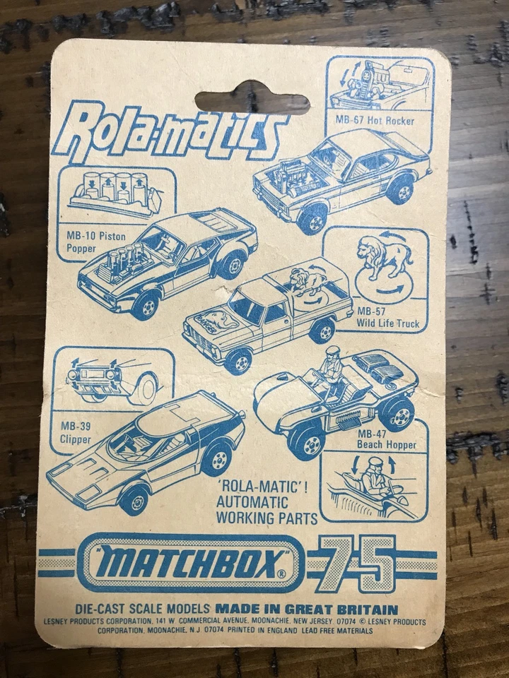 1975 MATCHBOX Rola-Matics by LESNEY 20 Police Patrol Range Rover Unused in Blist - Image 2 of 4