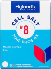 2 X Hyland's Naturals Cell Salt 8 Mag Phos 6X -- 100 Quick Dissolving Tablets