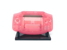 Ready No Cut Housing Shell Clear Pink For FunnyPlaying Game Boy Advance IPS
