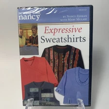 SEWING With Nancy Zieman Expressive Sweatshirts DVD 2010 Mary Mulari New Sealed