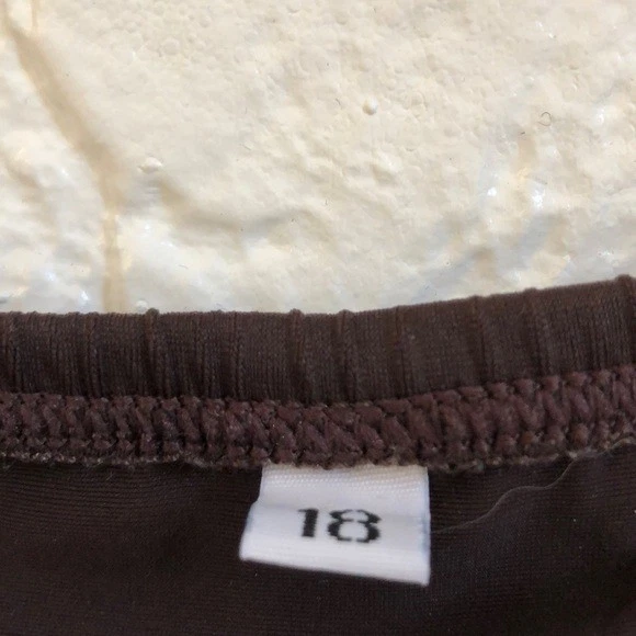 Speedo Marrón Bañador Falda Bikini Parte Inferior Talla Grande Mujer Talla 18 Foto 3 de 4