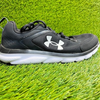 Under Armour Charged Assert 9 Mens Size 8 Black Athletic Running Shoes Sneakers