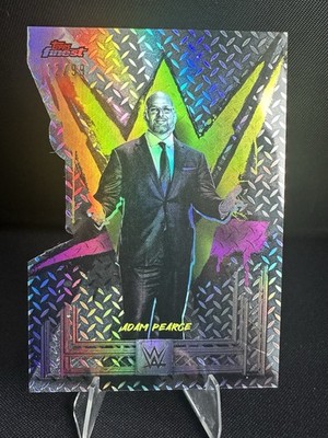 2025 Topps Finest WWE Common Adam Pearce, Adam Pearce #86 Die-Cut Refractor /99
