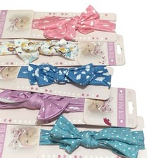 Baby Girl Headbands Newborn Infant Toddler Hairbands and Bows Child Hair 5 Pc.