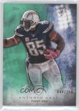 2015 Topps Inception Green 80/150 Antonio Gates #79 HOF 4k8