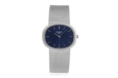 Patek Philippe Golden Ellipse 18k Weissgold Handaufzug Herrenuhr Ref. 3583/1