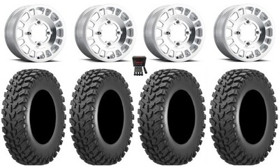 Method 412 15x6 Wheels Raw (5+1) 33'' Cross Trail Tires Renegade Outlander