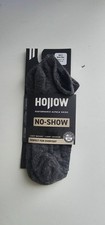 Hollow Unisex No Show Alpaca Socks Grey Size W 7-10,M 8-10 NWT