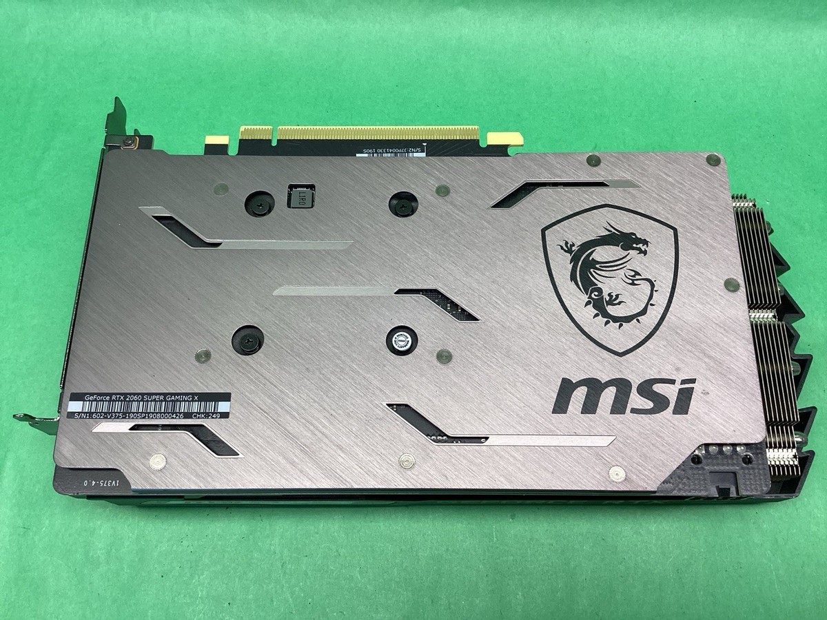 MSI 8GB Geforce RTX 2060 Super Gaming X Twin Frozr 7 - POWERS ON