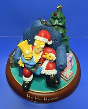 The Simpsons Vintage Bradford Illuminated Christmas Ornament  Ho Ho Homer  2002