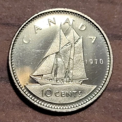 1970 Canada 10 Cents — photo from another recent sale