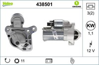 Anlasser Starter Valeo Origins - NEW O.E. Technologie 438501 FüR Megane BG0 KG0