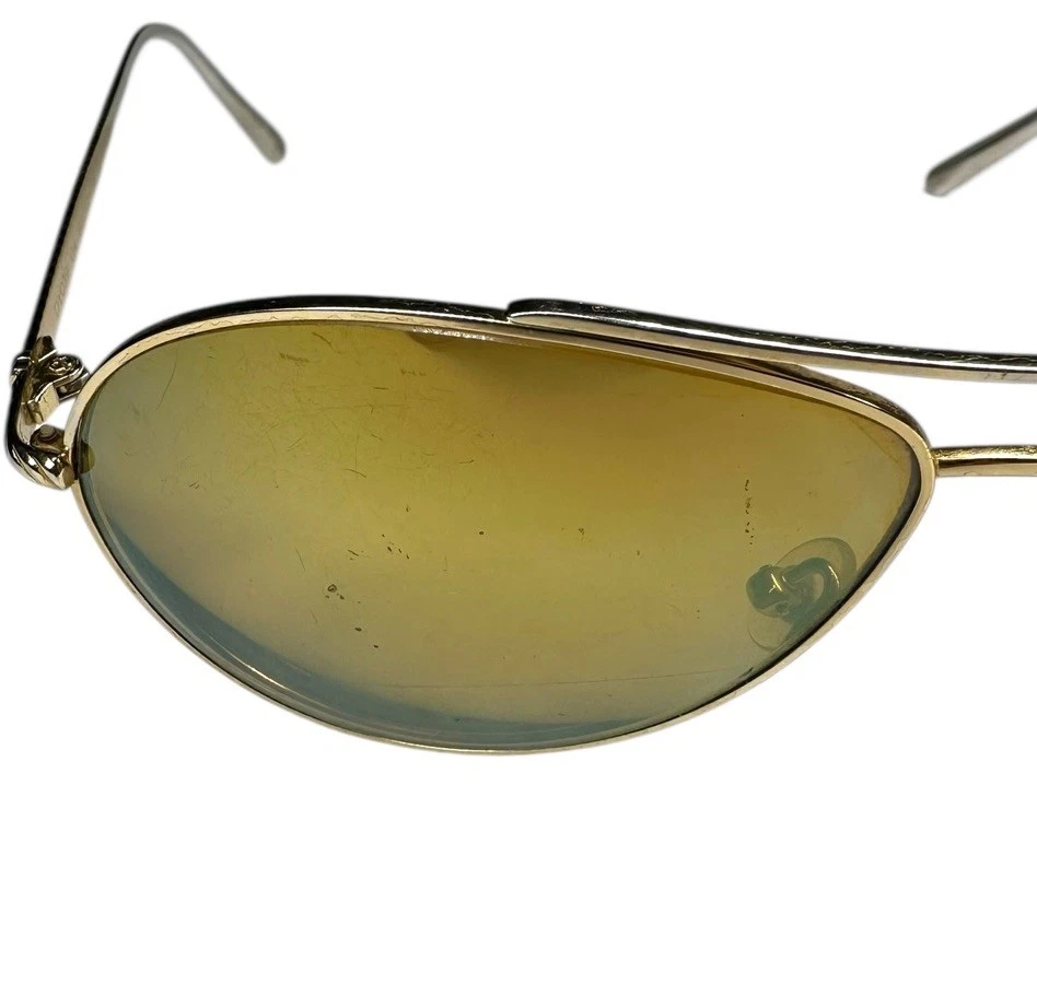 Gafas de sol vintage David Yurman titanio dorado EP aviador DY039 algunas lentes de uso Foto 3 de 4